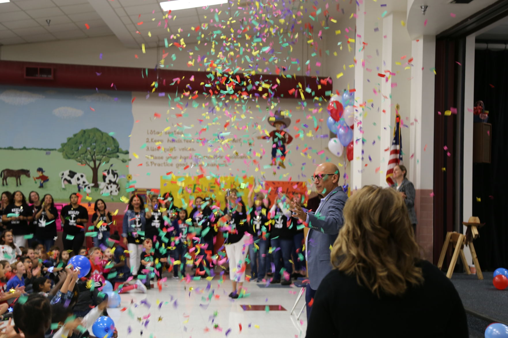 Garland ISD students honor campus staff in celebration